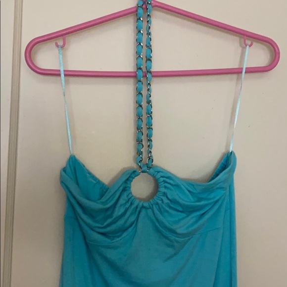 NWT Guess jeans blue mini dress size: L - Picture 2 of 8